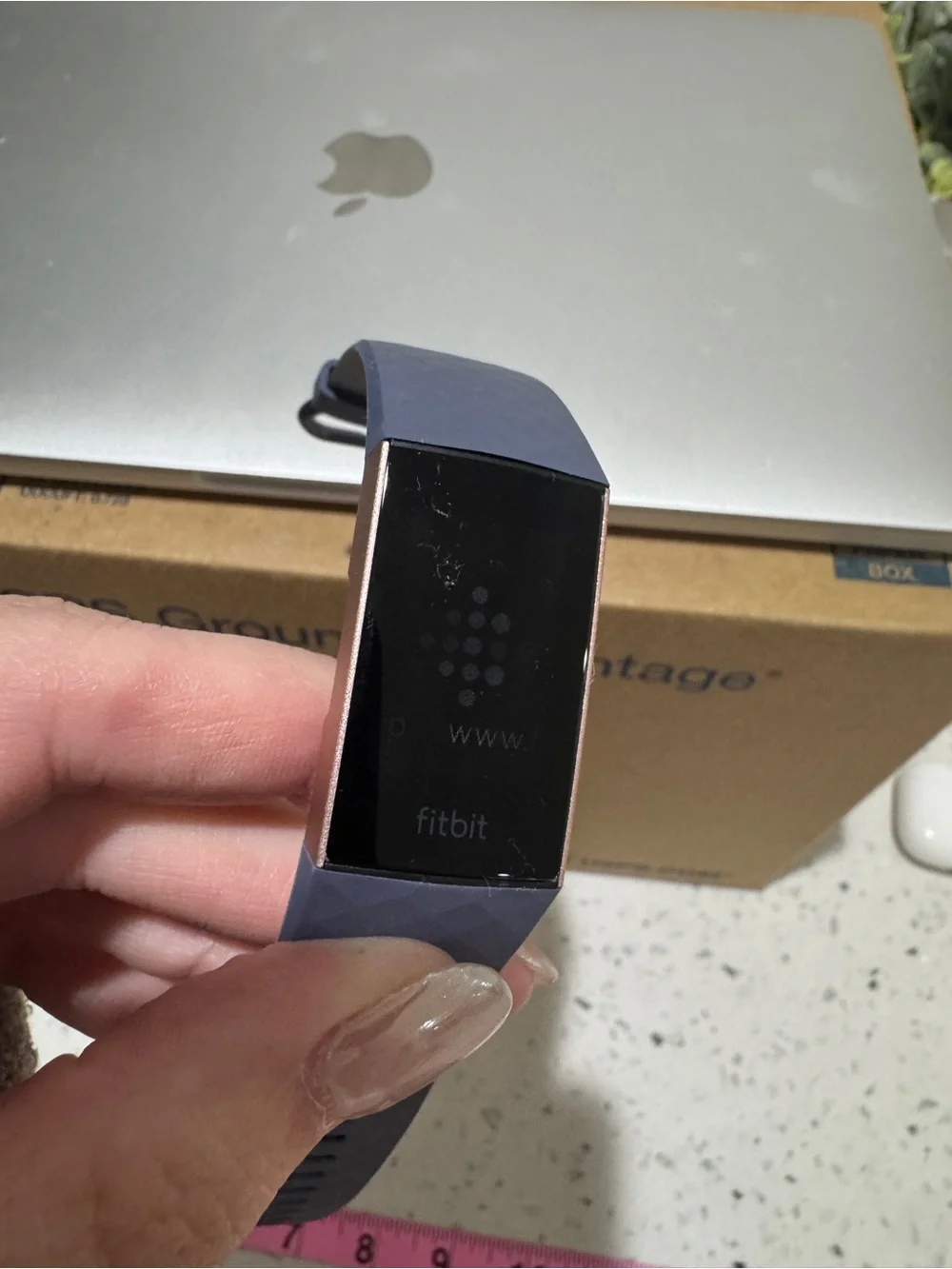 Fitbit Charge 3 Advanced Fitness Blue Rose Gold KD With Replacement Wristband
